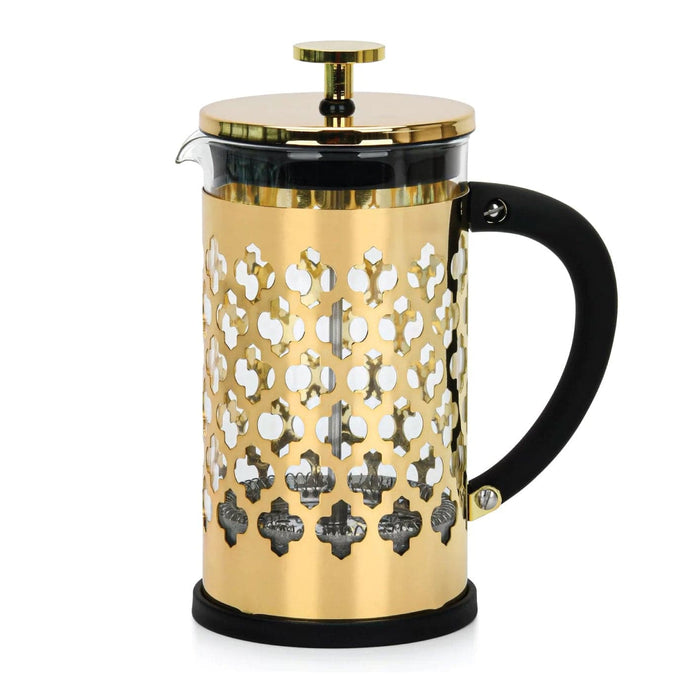 French press coffee maker 600 ml with gold electroplating