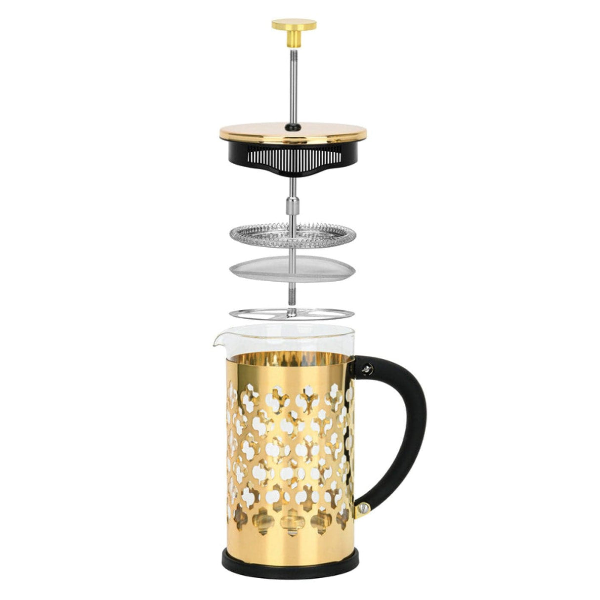 French press coffee maker 600 ml with gold electroplating - Green Shop Online