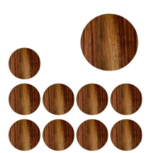 Acacia Wood Coaster - Round - Pack of 10