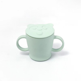 Baby Training Cup - Silicone with Lid - 140ml - Green Shop Online
