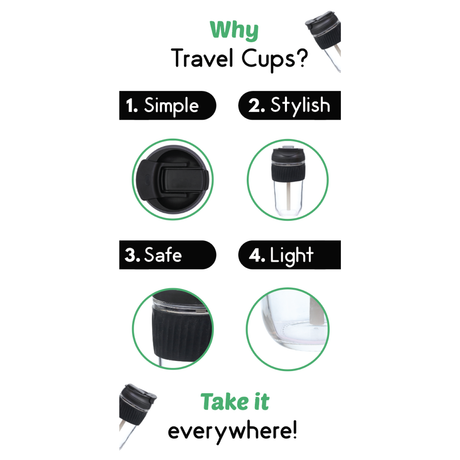 Large Reusable Travel Cup - 540ml - Green Shop Online