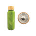 Premium Cafe Series Borosilicate Glass Bottle with Bamboo Lid - 300ml