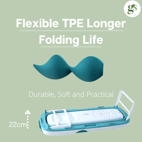 Adult Foldable Bath Tub - XXL 158 x 60 x 53 - Green Shop Online