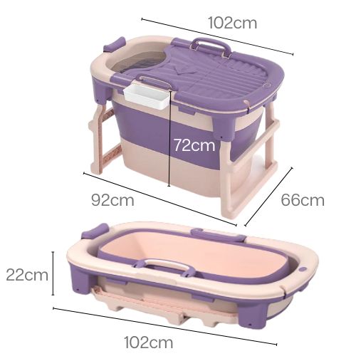 Foldable Plunge Bath Tub - Adult 102 x 66 x 92 