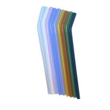 8mm Glass Straws Bent - Green Shop Online