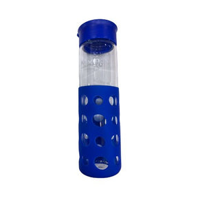 Glass Water Bottle with Silicone Sleeve - 550ml - Green Shop Online