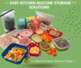 Kitchen Silicone Reusable Food Bag Bundle