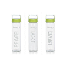 3 Pack of Glass Sports Bottle - 591ml - Green Shop Online