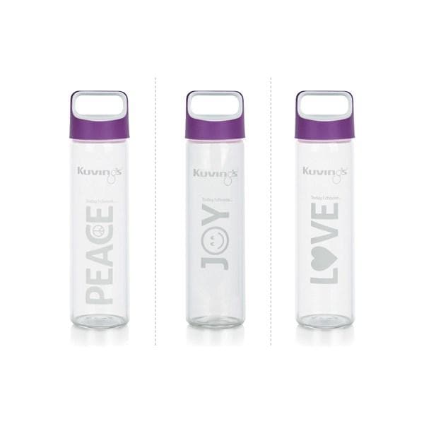 3 Pack of Glass Sports Bottle - 591ml - Green Shop Online