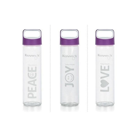 3 Pack of Glass Sports Bottle - 591ml - Green Shop Online