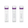 3 Pack of Glass Sports Bottle - 591ml - Green Shop Online