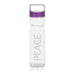 Peace Glass Sports Bottle – Green or Purple