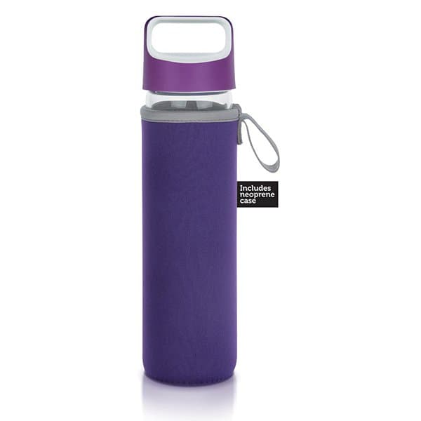Joy Glass Sports Bottle 591ml – Green or Purple
