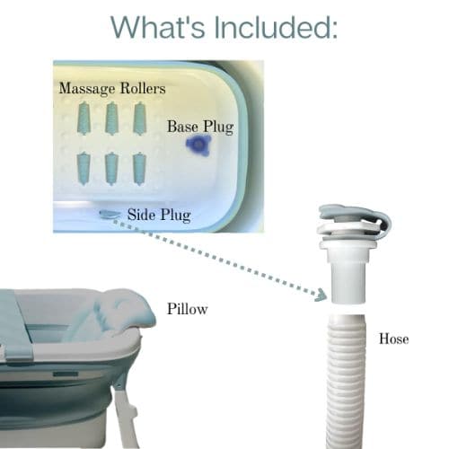 Adult Foldable Bath Tub - Medium 138 x 62 x 52 - Green Shop Online