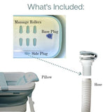 Adult Foldable Bath Tub - Medium 138 x 62 x 52 - Green Shop Online