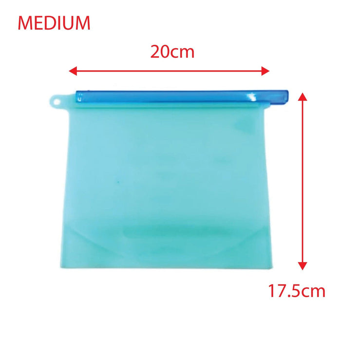 Reusable Silicone Food Bags Plus Smart Bags - 25 pack