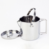 Stainless Steel Camping Kettle - 1.2L Capacity - Green Shop Online