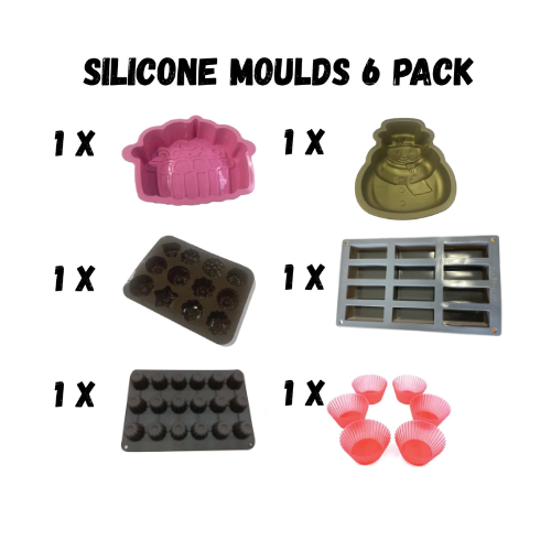 Silicone Bake Mould 6 Party Pack