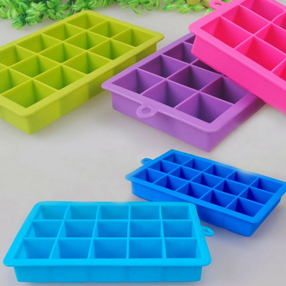 Silicone Ice Mould Maker 15 Holes - Green Shop Online