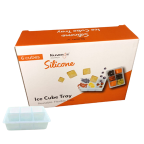 Silicone Ice Trays - 6 cube - Green Shop Online