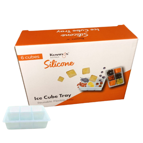 Silicone Ice Trays - 6 cube - Green Shop Online
