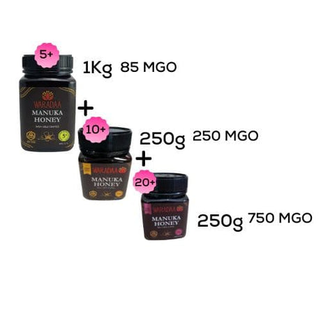 Waradaa - Australian Manuka Honey Family Pack - Green Shop Online