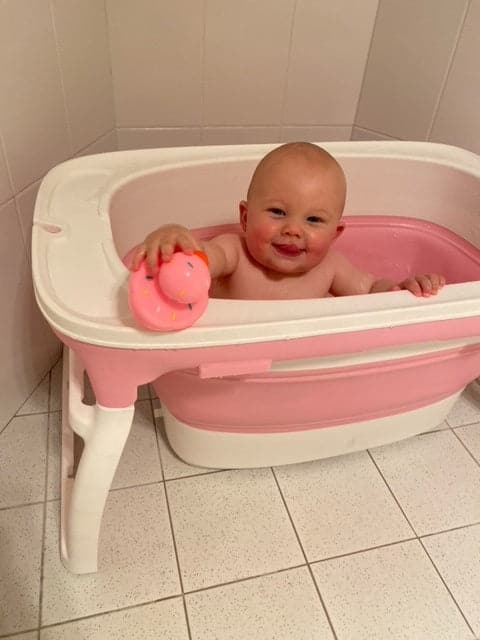 Kids Foldable Bath Tub - Medium 86 x 55 x 46 - Green Shop Online