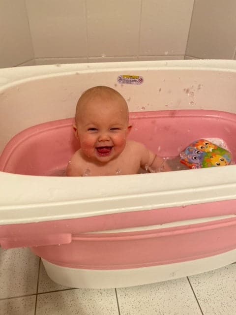 Kids Foldable Bath Tub - Medium 86 x 55 x 46 - Green Shop Online