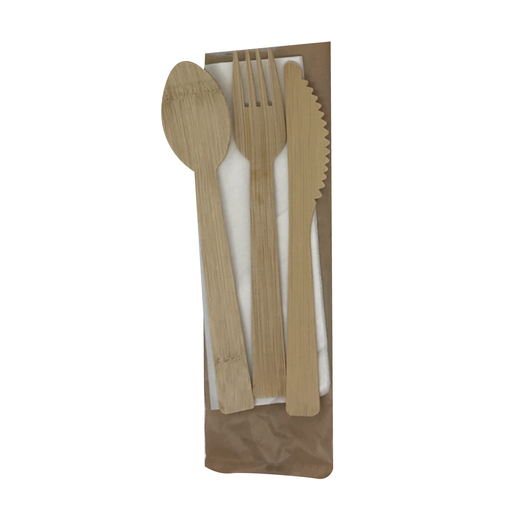 Disposable Bamboo Cutlery 100 sets