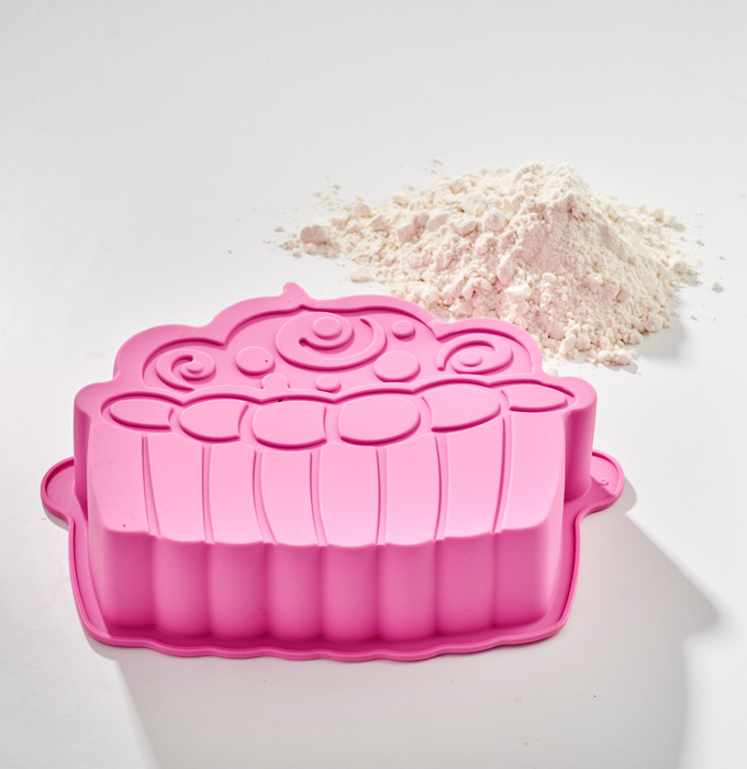Silicone Bake Mould - Pink Birthday Cake