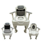 Deluxe Bedside Commode pan Toilet Chair - Green Shop Online