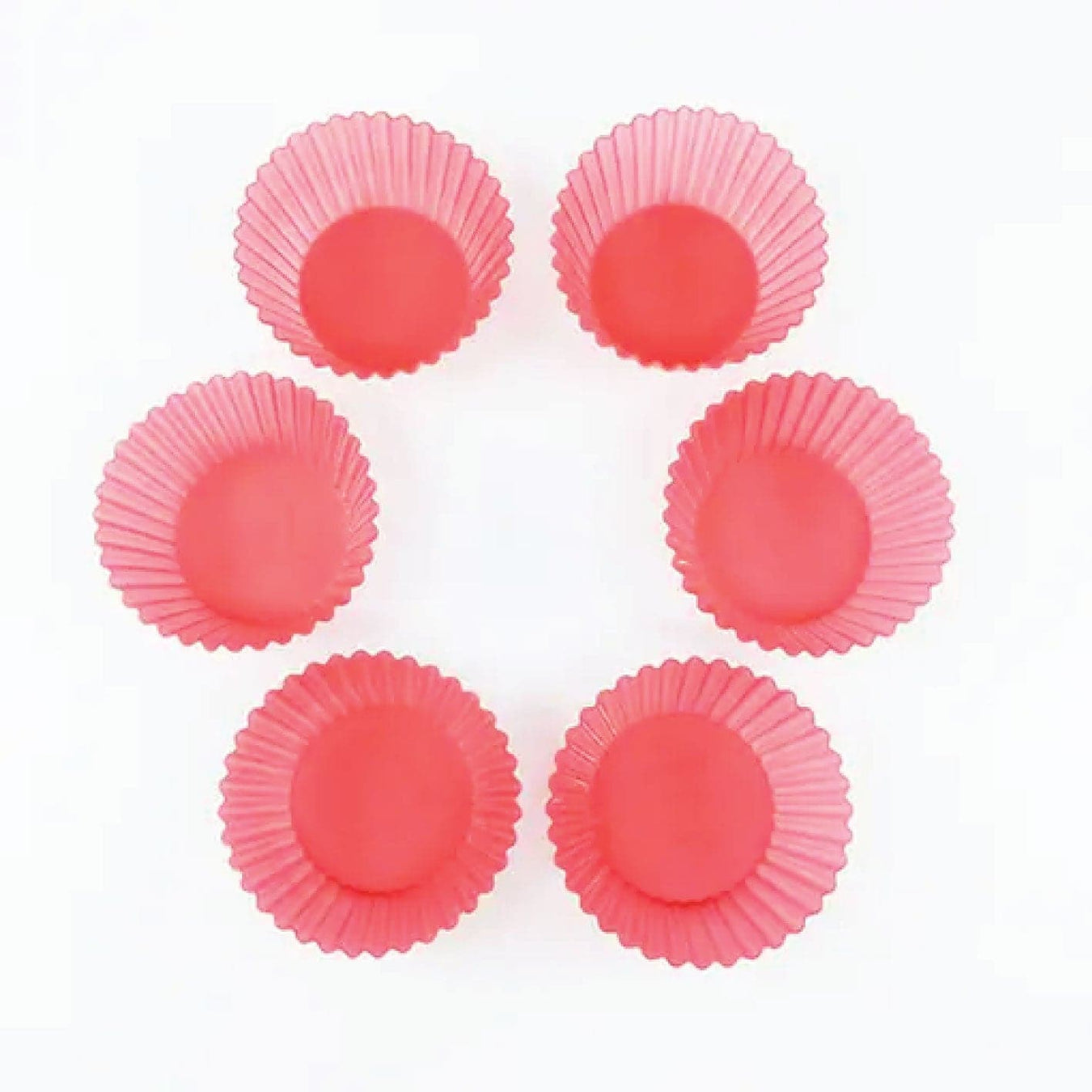 Flexible Silicone Cupcake Moulds – 6 Pack - Green Shop Online