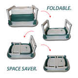 Kids Foldable Bath Tub - Deep Regular 80 x 58 x 44cm - Green Shop Online