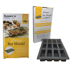 Silicone Bar Baking Pan 12 Cavities - Grey - Green Shop Online