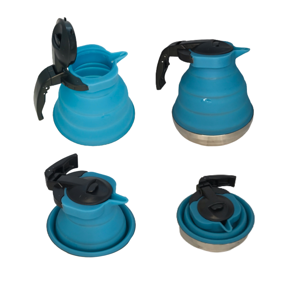 collapsible silicone outdoor camping kettle Silicone Collapsible Foldable Kettle for Outdoor Travel Picnic