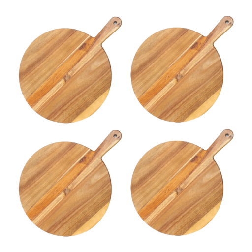 Acacia Wood Pizza Paddle Serving Board Large Super Pack