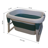 Kids Foldable Bath Tub - Deep Regular 80 x 58 x 44cm - Green Shop Online