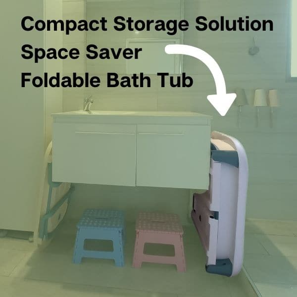 Kids Foldable Bath Tub - Deep Regular 78 x 55 x 32cm