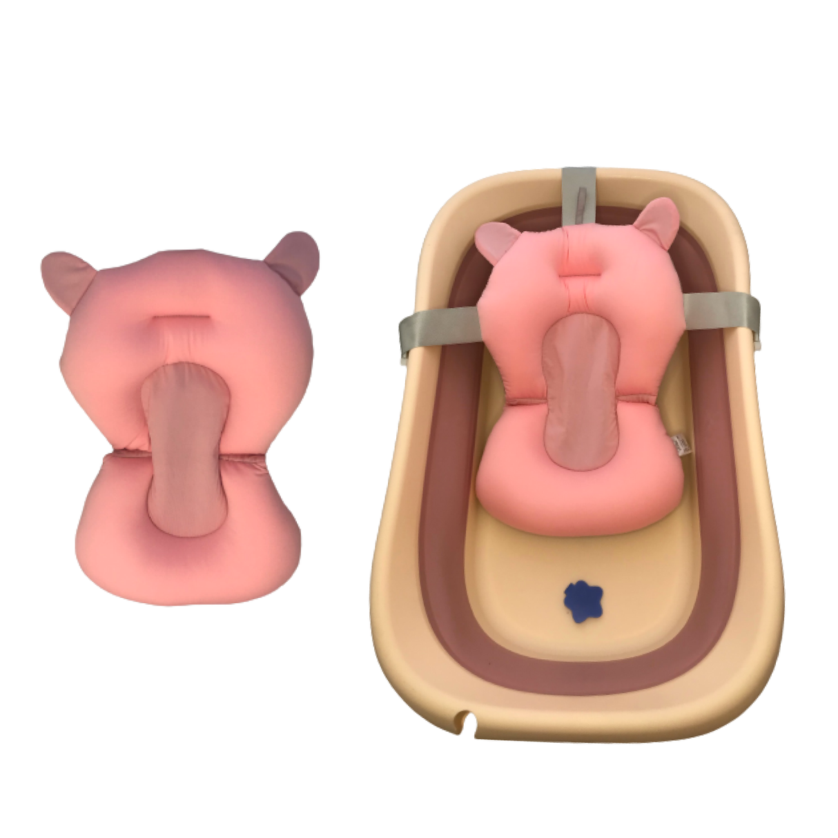 Foldable Bath Pillows - White, Pink, Blue - Green Shop Online