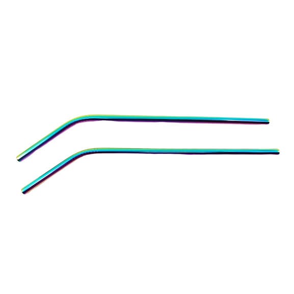 Rainbow 6mm Straws – Bent - Green Shop Online
