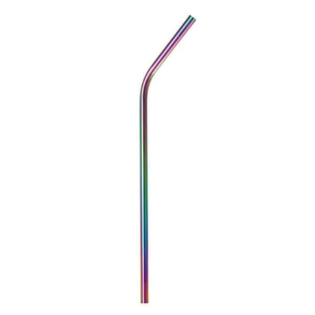 Rainbow Stainless Steel Straws – 210mm bent - Green Shop Online