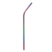 Rainbow Stainless Steel Straws – 210mm bent