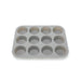 Silicone Muffin Pan - 12 Cup - Grey with 2pck Muffin Silicone Cups