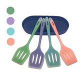 Silicone Slotted Turner - 29cm - Green Shop Online