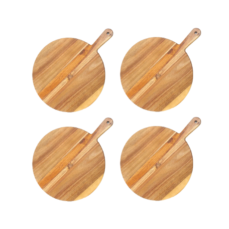 Acacia Wood Pizza Paddle Serving Board Standard Super Pack - Green Shop Online